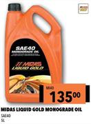 Midas Liquid Gold Monograde Oil SAE40 MI40-5Ltr