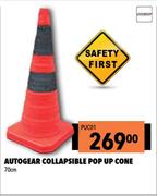 Autogear Collapsible Pop Up Cone PUC01-70cm