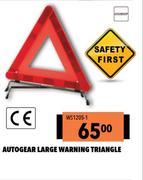 Autogear Large Warning Triangle WS1205-1