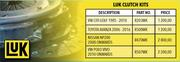 Luk Clutch Kits For Nissan NP200 2008 Onwards R470MK