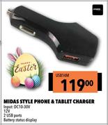 Midas Style Phone & Tablet Charger USB14M