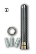Midas Style Carbon Fibre Antennas 8cm AE02M