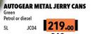 Autogear Metal Jerry Cans 5Ltr JC04 