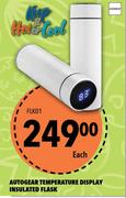 Autogear Temperature Display Insulated Flask FLK01-Each