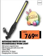 Autogear White/ UV COB Rechargeable Work Light L-WL09