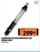 Campgear 3W Rechargeable LED Work Light 180 Lumens L-WL12