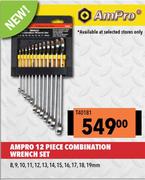 Ampro 12 Piece Combination Wrench Set T40181