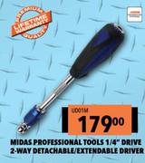 Midas Professional Tools 1/4" Drive 2 Way Detachable/ Extendable Driver UD01M
