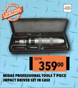 Midas Professional Tools 7 Piece Impact Driver Set In Case IS07M