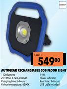 Autogear Rechrageable Cob Flood Light L-WL11