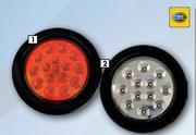 Hella 4" LED Truck Tail Lights Rear Fog Light 2NE-328870-071