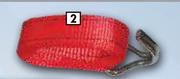 Midas Style Ratchet Tie Down 38mm x 2.5m 1500Kg Red LH09M