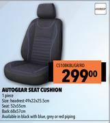 Autogear Seat Cushion CS10BKBL/GR/RD