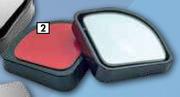 Autogear Edgeless ABS/Aluminium Blind Spot Mirror BSM03-Each
