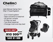 Chelino Lyly Deluxe Camp Cot + City II Travel System