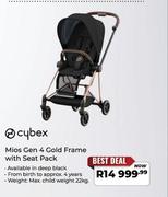Cybex Mios Gen 4 Gold Frame With Seat Pack