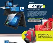 Prestigio Visconte Eclipica 2 In 1 Including Bag, Mouse & Earphone