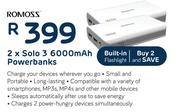 Romoss 2 x Solo3 6000mAh Powerbank