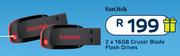 Sandisk 2 x 16GB Cruzer Blade Flash Drives