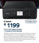 Canon 3-In-1 A4 Inkjet Printer + Creative Park Bundle TS5040