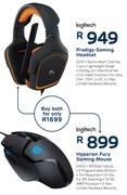Logitech Prodigy Gaming Headset G231 + Hyperion Fury Gaming Mouse G402
