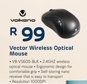 Volkano Vector Wireless Optical Mouse VB-VS605-BLK