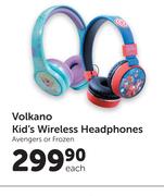 Volkano Kid's Wireless Headphones-Each