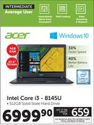 Acer 15.6" Intel Core i3-8145U