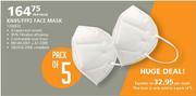 KN95/FFP2 Face Mask 1336932 Pack Of 5-Per Pack