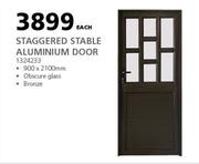 Staggered Stable Aluminium Door-Each