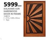 Kalahari Sun Hardwood Door In Frame-Each