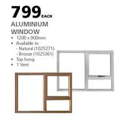 Aluminium Window 1200 x 900mm-Each