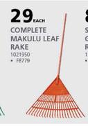 Complete Makulu Leaf Rake F8779-Each