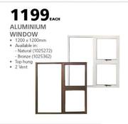 Aluminium Window 1200 x 1200mm-Each