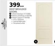 Swartland Deep Moulded Doors (2 Panel Classique)-Each
