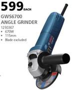 Bosch GWS6700 Angle Grinder 1250367-Each