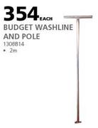 Budget Washline And Pole-Each