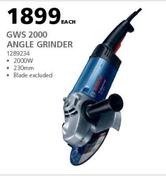 Bosch GWS 2000 Angle Grinder 1289234-Each
