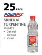 Powafix Mineral Turpentine-750ml Each