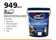 Dulux Weatherguard-20Ltr Each