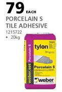 Tylon Porcelain S Tile Adhesive-20Kg Each