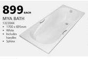 Mya Bath-1700 x 695mm Each