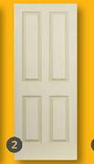 Swartland Deep Moulded Doors (4 Panel Canterbury)-813 x 2032mm