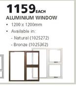 ROBMEG Steel Aluminium Window-1200 x 1200mm 