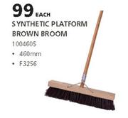 Academy Synthetic Platform Brown Broom 460mm-Each