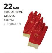 Smooth PVC Gloves-Each