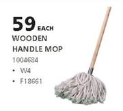 Academy Wooden Handle Mop F18661-Each