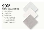 Fabris Ceramic Tiles 600 x 600mm-Per Sqm