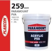 Plascon Paramount PVA White 1000159-20Ltr