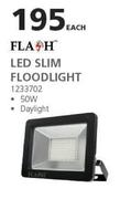 Flash LED Slim Floodlight 1233702-Each